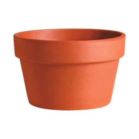 DEROMA 3.3 in. H X 3.3 in. D X 4.3 in. D Clay Azalea Planter Terra Cotta M8130PZ